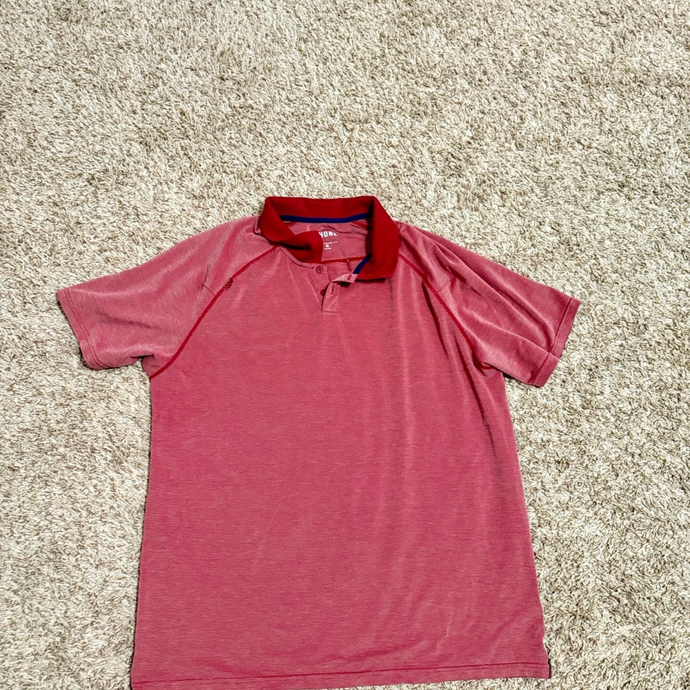 Rhone Men's Red Athletic Polo Shirt